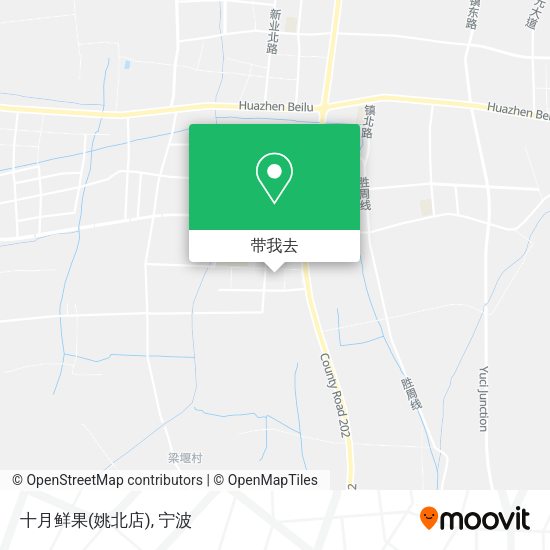 十月鲜果(姚北店)地图
