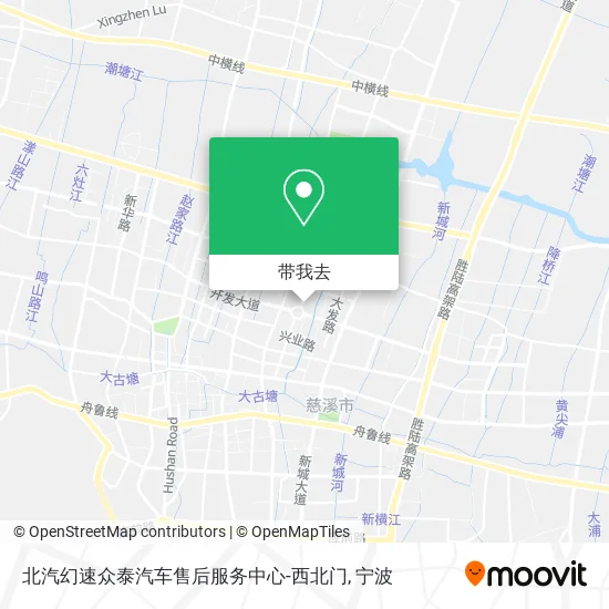 北汽幻速众泰汽车售后服务中心-西北门地图