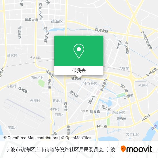 宁波市镇海区庄市街道陈倪路社区居民委员会地图
