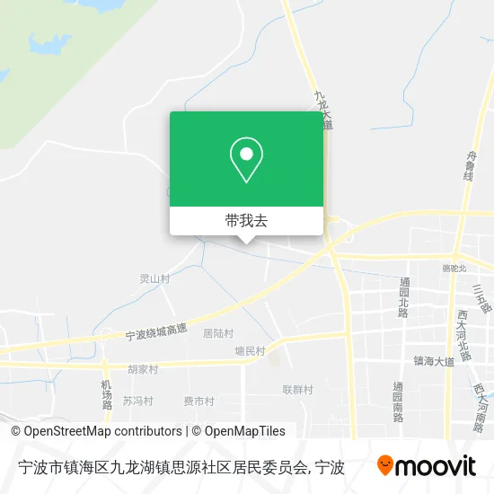 宁波市镇海区九龙湖镇思源社区居民委员会地图