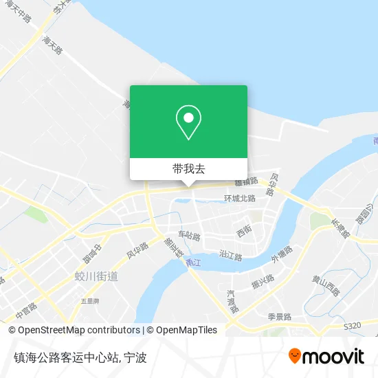 镇海公路客运中心站地图