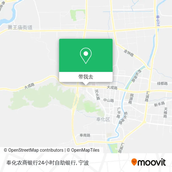 奉化农商银行24小时自助银行地图