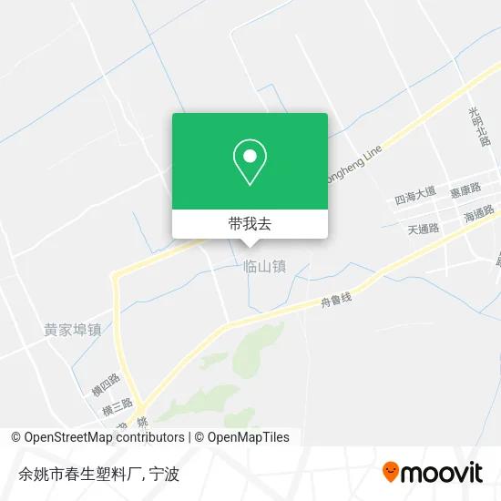 余姚市春生塑料厂地图