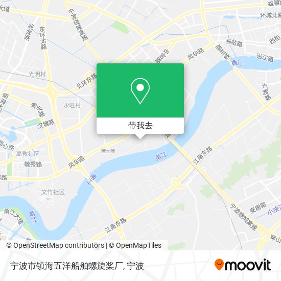 宁波市镇海五洋船舶螺旋桨厂地图