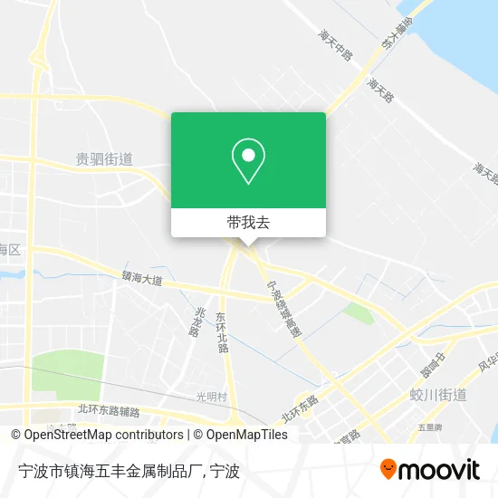 宁波市镇海五丰金属制品厂地图