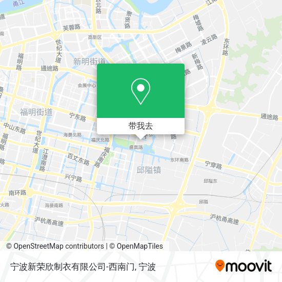 宁波新荣欣制衣有限公司-西南门地图