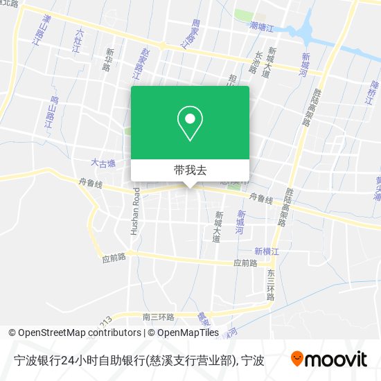 宁波银行24小时自助银行(慈溪支行营业部)地图