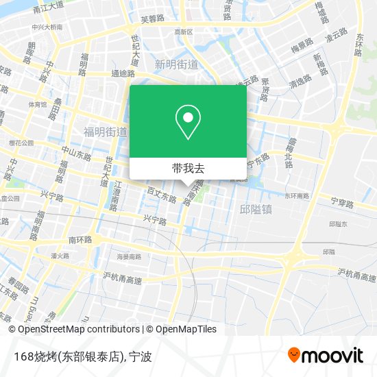 168烧烤(东部银泰店)地图