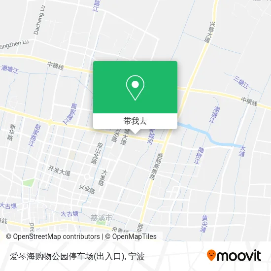 爱琴海购物公园停车场(出入口)地图