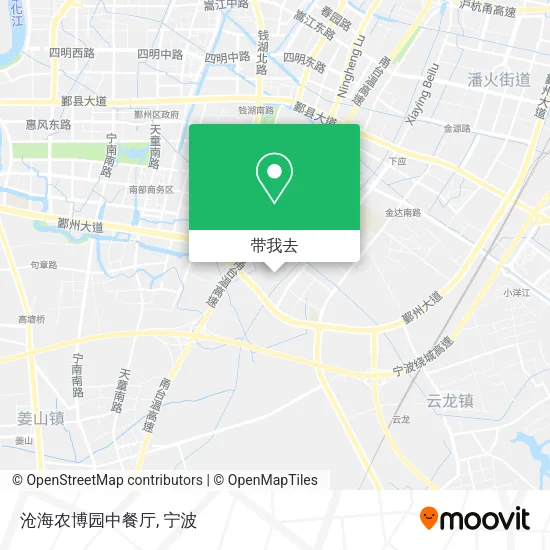 沧海农博园中餐厅地图