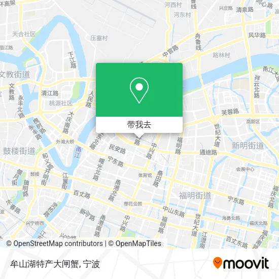 牟山湖特产大闸蟹地图