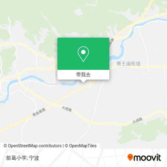 前葛小学地图