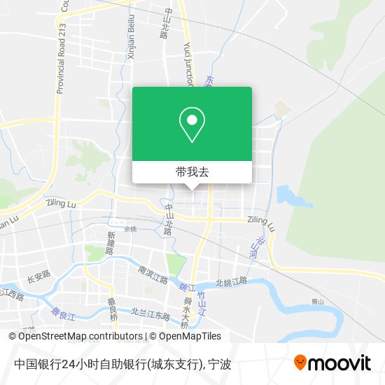 中国银行24小时自助银行(城东支行)地图