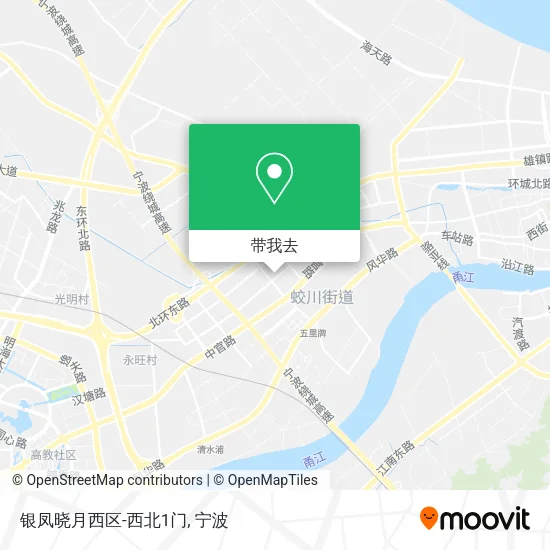 银凤晓月西区-西北1门地图