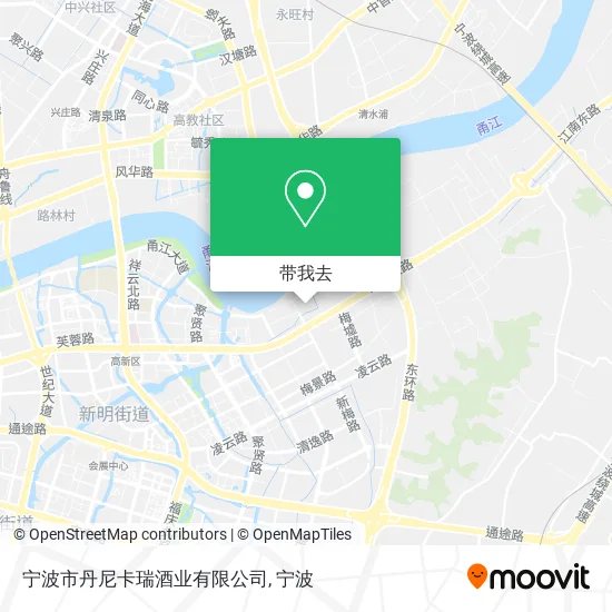 宁波市丹尼卡瑞酒业有限公司地图