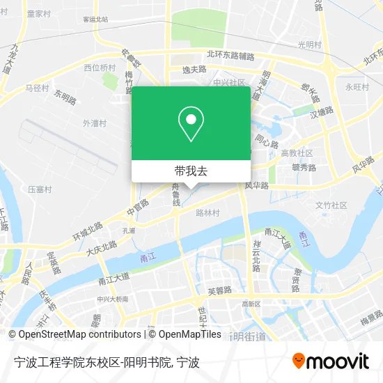 宁波工程学院东校区-阳明书院地图
