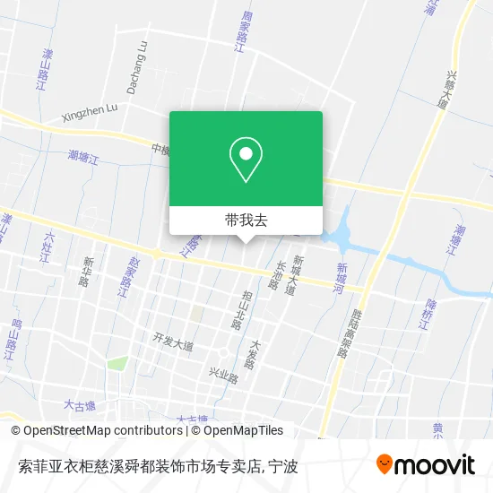 索菲亚衣柜慈溪舜都装饰市场专卖店地图
