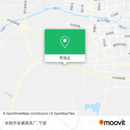 余姚市金威渔具厂地图