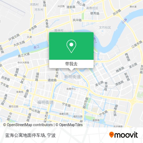 蓝海公寓地面停车场地图