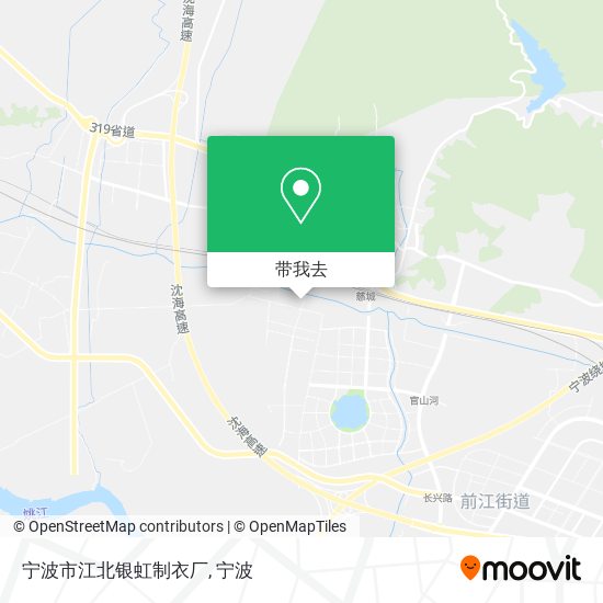 宁波市江北银虹制衣厂地图