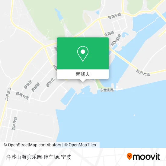 洋沙山海滨乐园-停车场地图