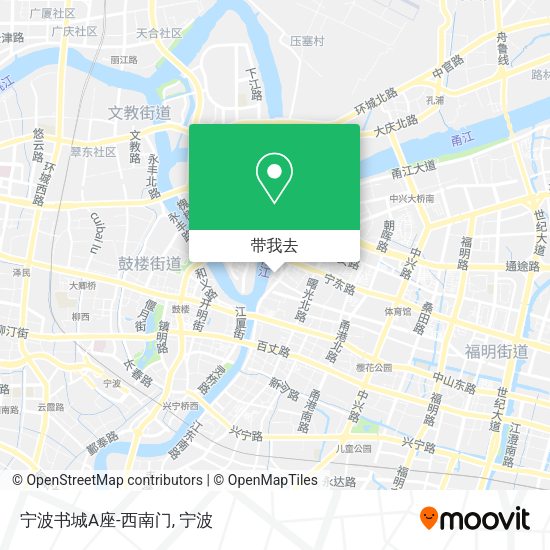 宁波书城A座-西南门地图