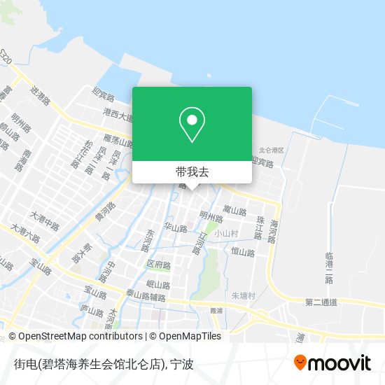 街电(碧塔海养生会馆北仑店)地图