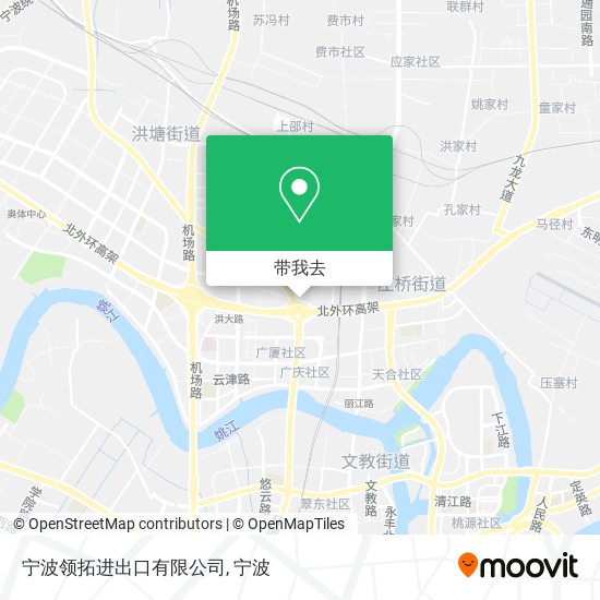宁波领拓进出口有限公司地图