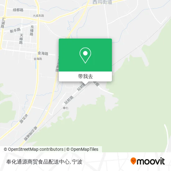 奉化通源商贸食品配送中心地图