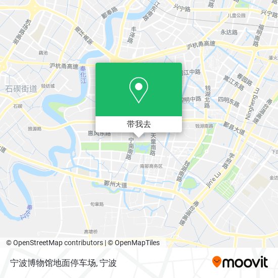 宁波博物馆地面停车场地图