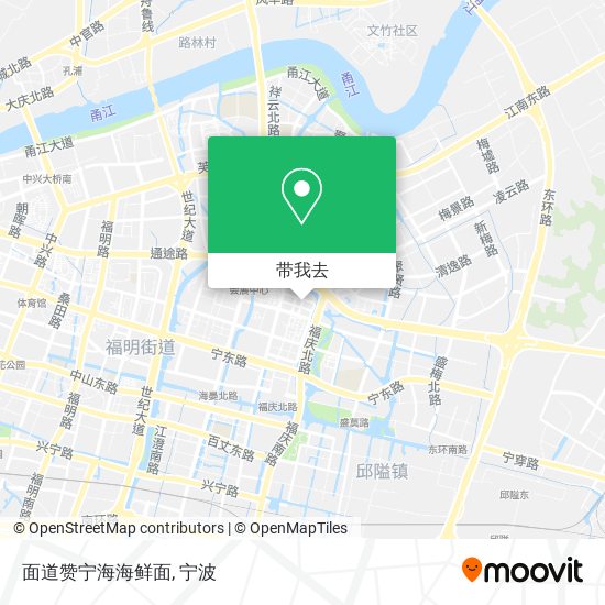 面道赞宁海海鲜面地图