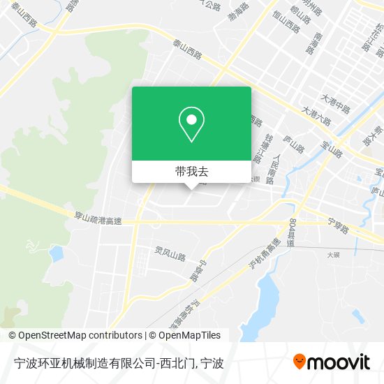 宁波环亚机械制造有限公司-西北门地图