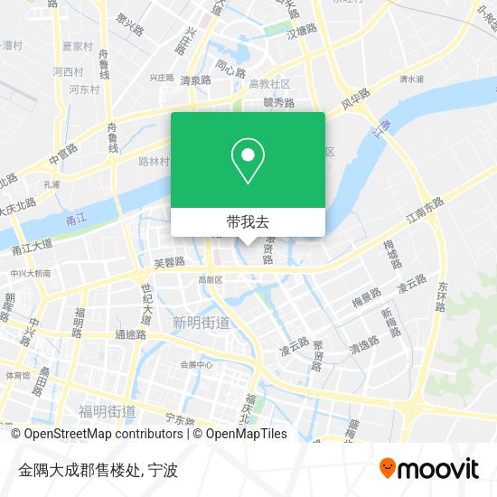金隅大成郡售楼处地图