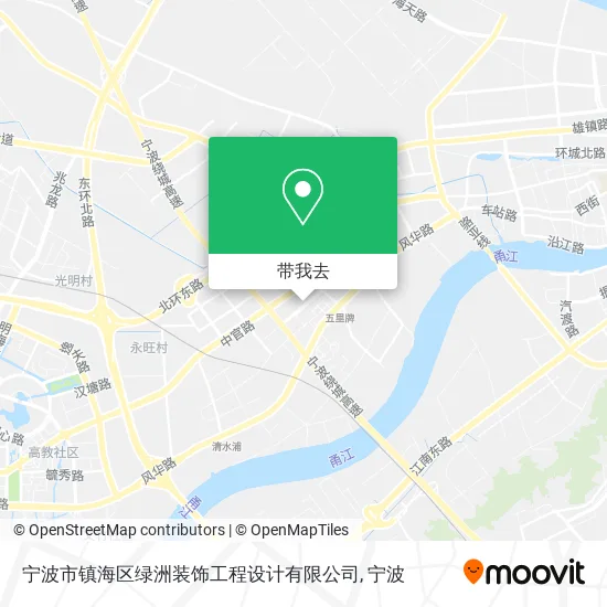 宁波市镇海区绿洲装饰工程设计有限公司地图