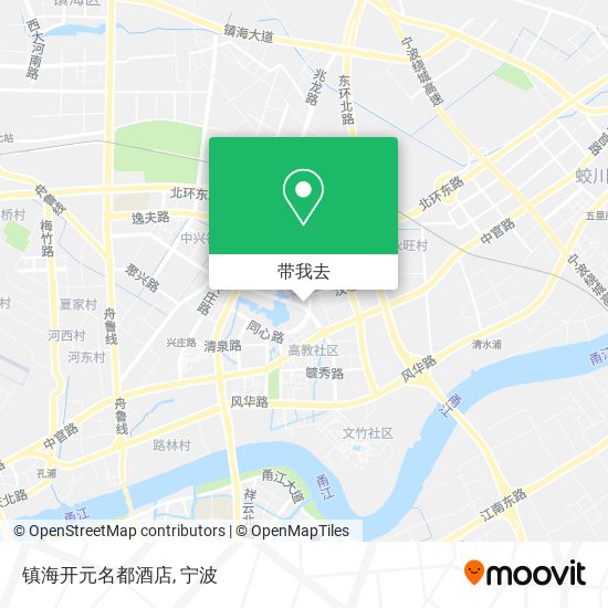 镇海开元名都酒店地图