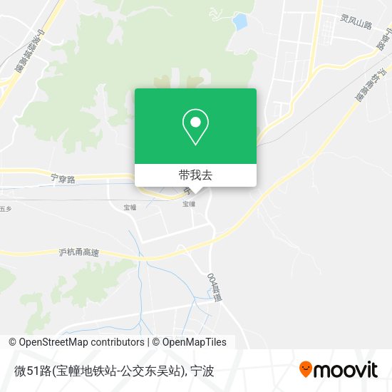 微51路(宝幢地铁站-公交东吴站)地图
