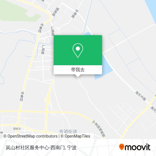 岚山村社区服务中心-西南门地图