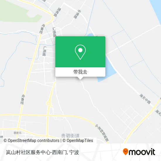 岚山村社区服务中心-西南门地图