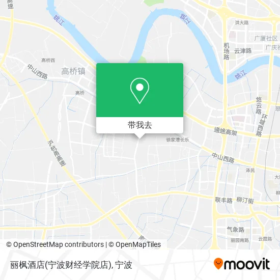 丽枫酒店(宁波财经学院店)地图
