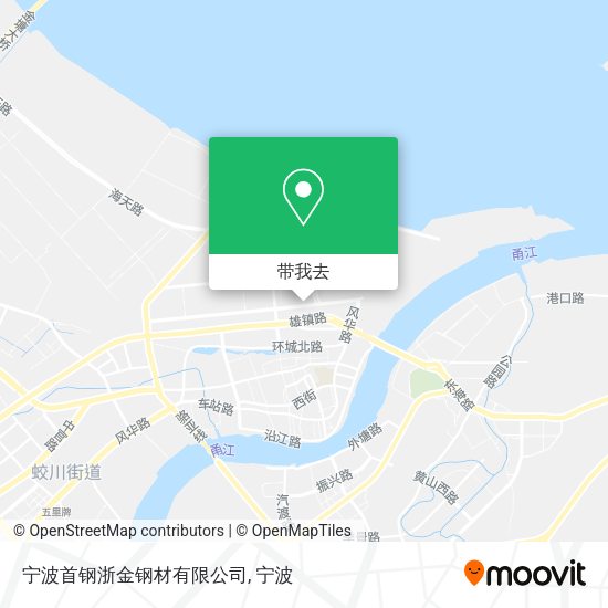 宁波首钢浙金钢材有限公司地图