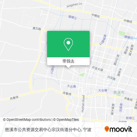 慈溪市公共资源交易中心宗汉街道分中心地图