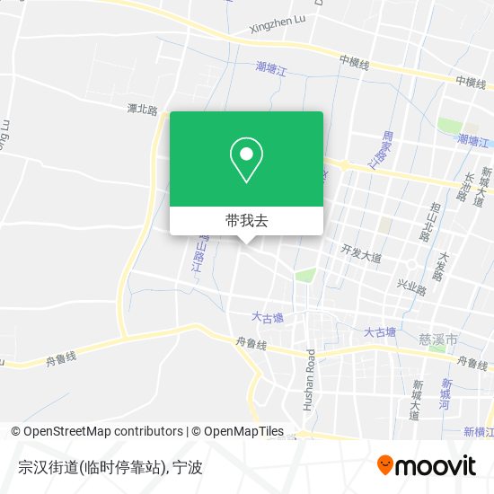 宗汉街道(临时停靠站)地图