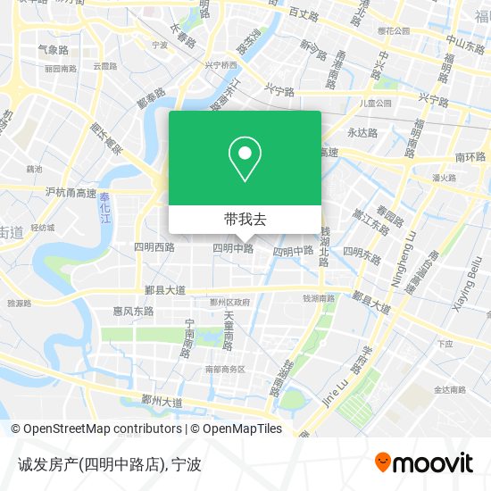 诚发房产(四明中路店)地图
