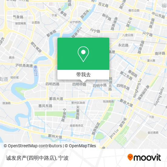 诚发房产(四明中路店)地图