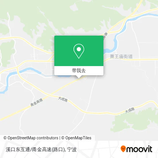 溪口东互通/甬金高速(路口)地图