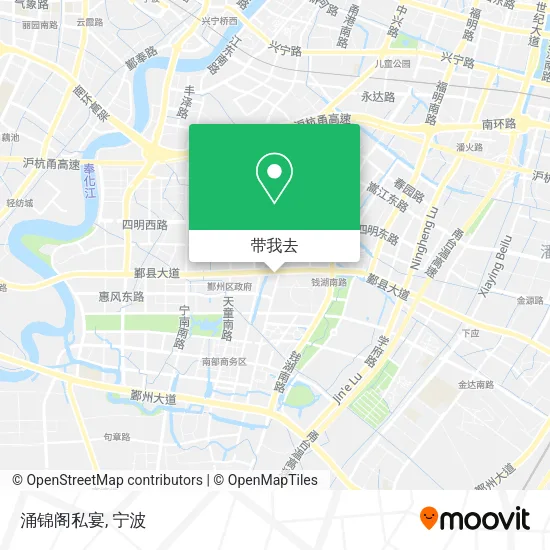 涌锦阁私宴地图