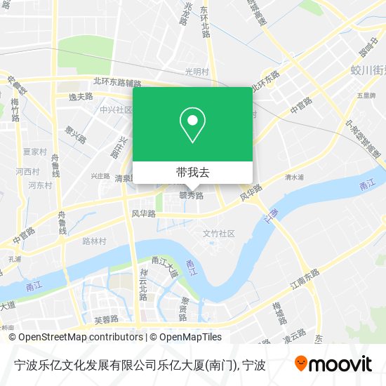 宁波乐亿文化发展有限公司乐亿大厦(南门)地图