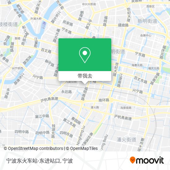 宁波东火车站-东进站口地图