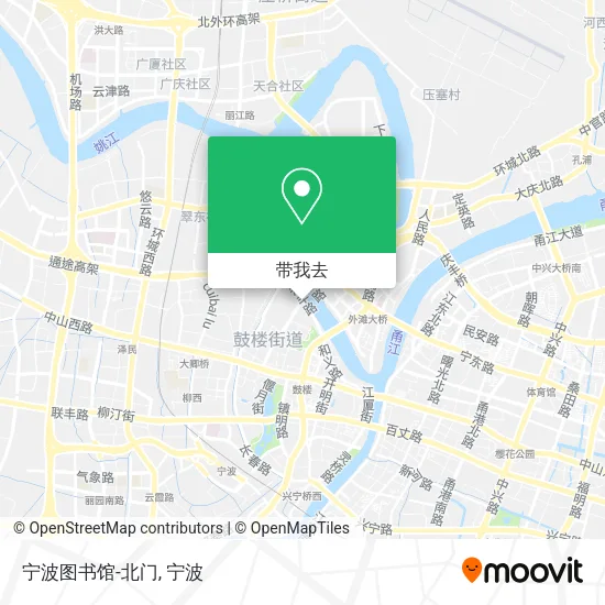 宁波图书馆-北门地图