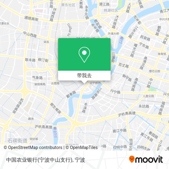 中国农业银行(宁波中山支行)地图